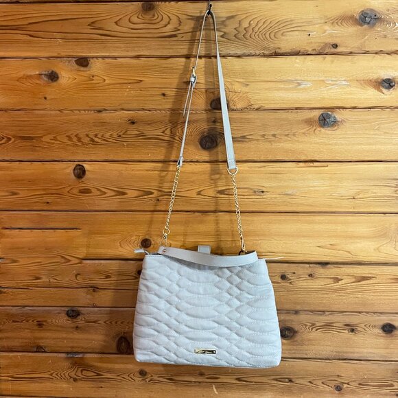 Betsey Johnson gray work tote shoulder Bag - Picture 3 of 12